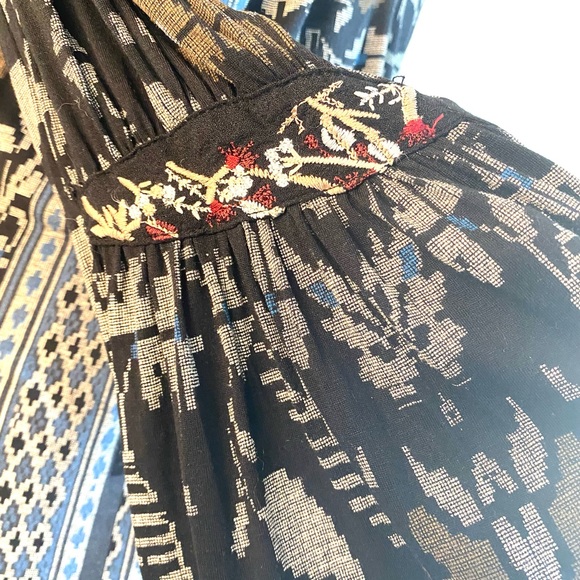 Lucky Brand Embroidered Bell Sleeve Blouse - Picture 10 of 14